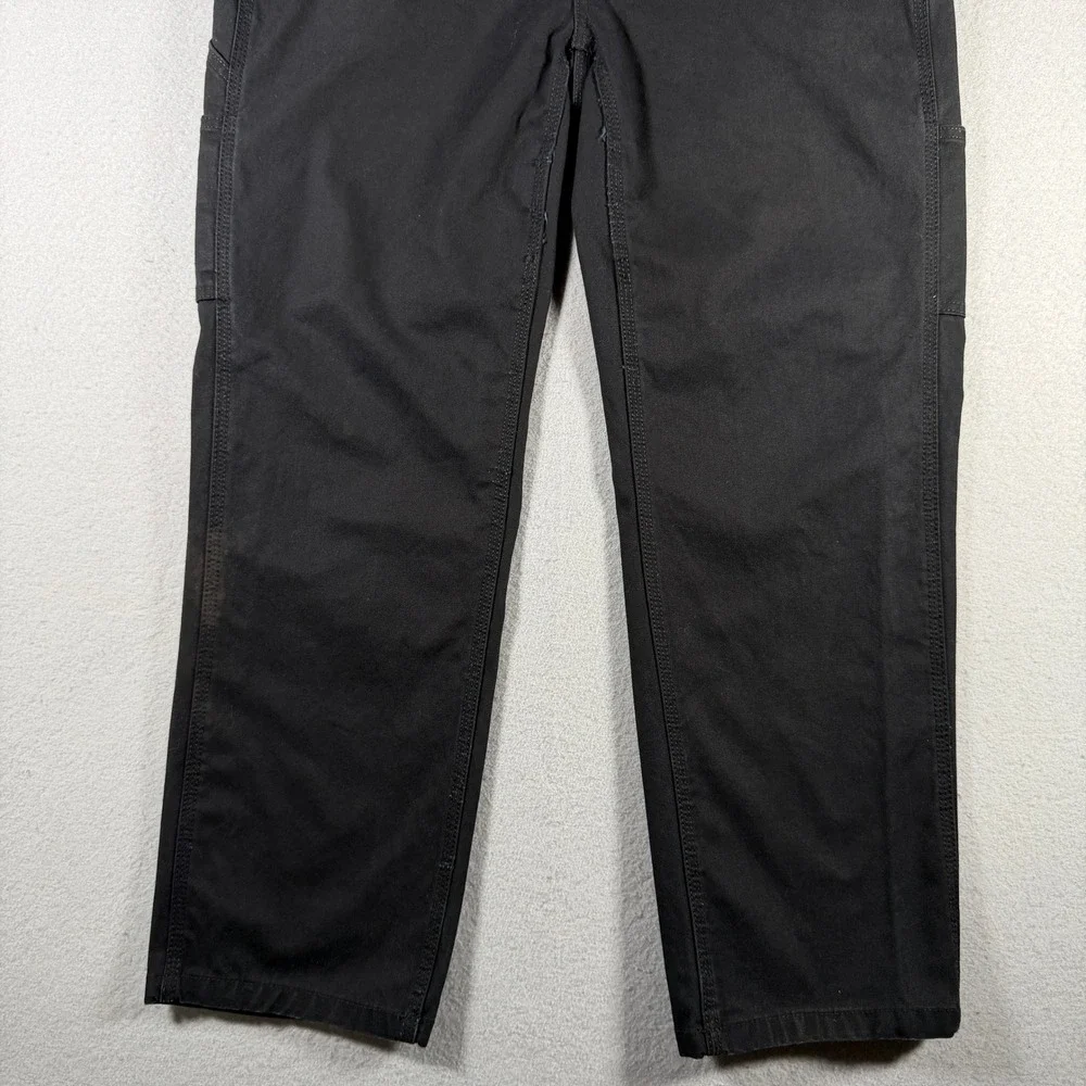 Brahma Mens Carpenter Pants 34x30 Black Soot Utility Workwear Straight Leg